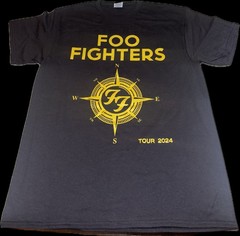 NEW NWOT Foo Fighters 2024 Everything Or Nothing At All Tour Shirt Mens L US18