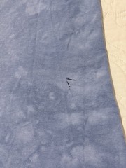 Native American Wolf Vintage Men’s Shirt Back To Earth Tie Dye Blue1990s *READ