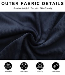 Kinglaman 4 Pack Mens 2 in 1 Running Workout Large, 2 Black 1 Blue 1 Gray