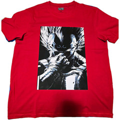 TAUTIU Playera Hombre Roja Graphic Print Cuello Crew Manga Corta Talla XXL