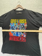 Guns N’ Roses 2023 North America Tour T Shirt Mens 2XL Black Graphic Crew Neck