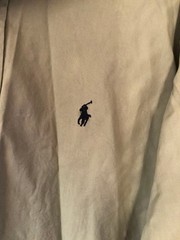 Ralph Lauren BLAKE Long Sleeve Shirt L Khaki Vintage 90s For 14Y+ Japan