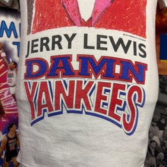 Vintage 90s Jerry Lewis Damn Yankees Broadway Musical Comedy Tee Sz Medium