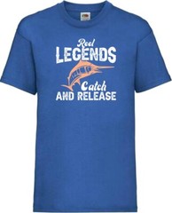 Fishing Reel Legends Release Humour Novelty T Shirt Various Colours And Sizes