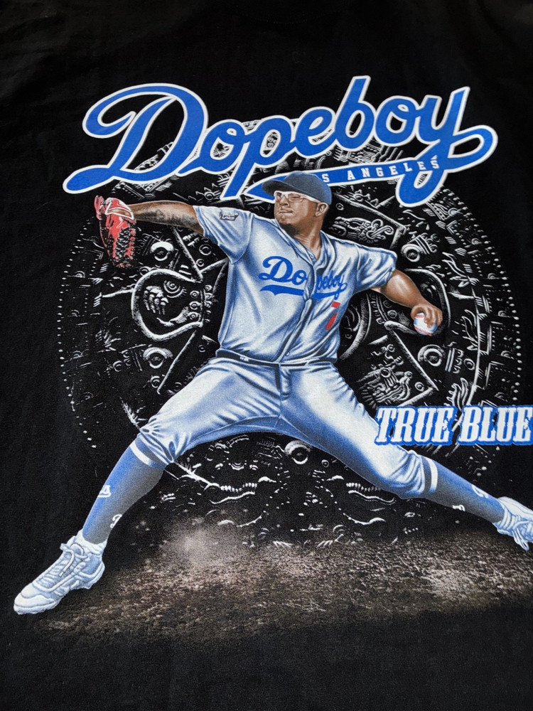 Shaka Wear T-Shirt 3XL New Street Wear LA Dodgers Dopeboy True Blue New