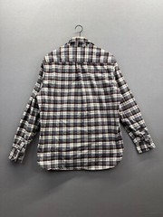 Jachs Mens Beige Plaid Shirt Collared Button Down Long Sleeve Size Large