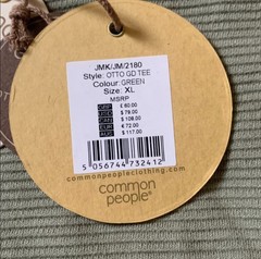 Common People Ottoman Textured Shirt Garment Dye Relaxed Fit Green Ribbed XL NWT
