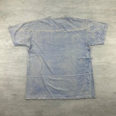 Vintage 90s Maui Hawaii Shirt Size Large Blue Lizard All Over Print