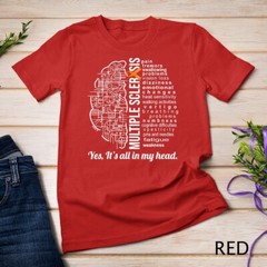 Multiple Sclerosis Awareness MS Survivor Head Warrior Unisex T-shirt