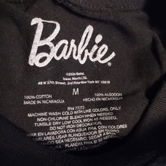 New Barbie Tshirt Black Tee Light Pink Adult Unisex Medium 20×29″