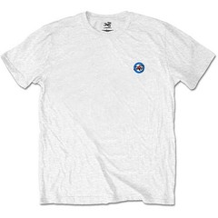 Men’s Jam Target Logo (Back Print/Retail Pack) Slim Fit T-shirt Small White