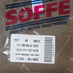 Soffe Men’s Crew Neck T-Shirt Undershirt 3-Pack Brown Regular XXL MPN