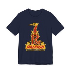 Raleigh British Bicycle Logo Unisex T-Shirt Black Navy S-5XL