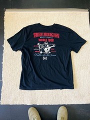 True Religion World Tour Graphic T-Shirt Fashion for the Senses Black
