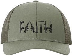 Faith Guns 2nd Amendment Richardson Embroidered One Size Fits All Trucker Hat