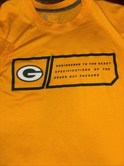Nike Dri Fit On Field Green Bay Packers Gold Shirt NFL Men’s Size M