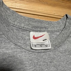 Vintage 90s Nike Athletics Spellout Logo Swoosh Heather T-Shirt Men’s – Size XXL