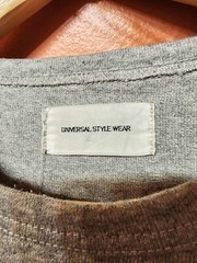 HARRIS TWEED MEN’S Gray T-SHIRT w/ Pocket (Japan Size: M / US Size: S) EXCELLENT