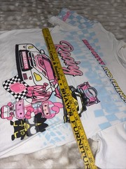 Hello Kitty x Tokyo Speed T Shirt JDM Size XXS All Over Print Graphic RACING