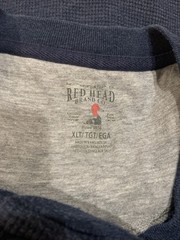 Red Head Thermal Henley Shirt Lot of 2 Mens 2XLT Stretch Waffle Knit Long Sleeve