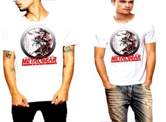 Brand New Metal Gear T-Shirt Vintage Raiden Cyborg Tactical Espionage Action Tee