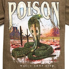 Pacsun Poison Watch Your Step Vintage Men’s T-Shirt Size Large – NWT