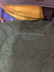 Mear One False Profits Graphic T Shirt Mens Small Green Illuminati Street Art