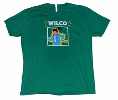 WILCO Band Green Electrocution Man Rare! Concert T Shirt BL1383