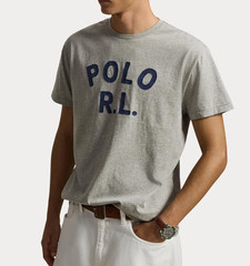 *NEW* Men Polo Ralph Lauren Classic Fit Logo Jersey Tee GREY (710B20222004) 👍