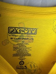 Pac-Man All Over Print T-Shirt Men’s 2XL Yellow Namco C-Life Group Graphic Tee