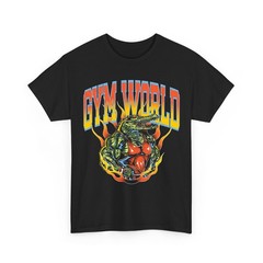 Muscle Alligator Bodybuilding Gym Workout Graphic T-Shirt Retro Streetwear