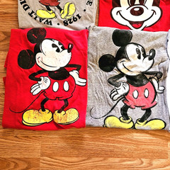 Disney Mickey Mouse Adult 6 T Shirt Bundle Various Sizes Modern Vintage M – 3XL