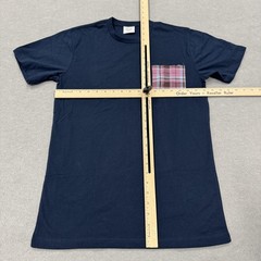 The Glenlivet Shirt Mens Medium Navy Plaid Pocket Tee Graphic Logo Cotton Promo