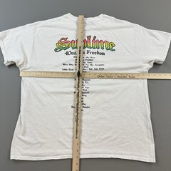 Sublime Shirt Mens XL 40 oz To Freedom Tour Graphic Tee Ska Punk Rock Reggae