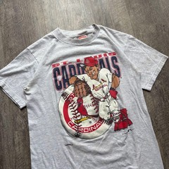Vintage 1995 Heather Grey Nutmeg Mills MLB St. Louis Cardinals Youth Tee