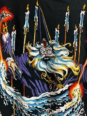 Liquid Blue dark fantasy Wizard Black T-Shirt christmas new year tee