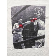 Muhammad Ali Hybrid Apparel Graphic Tee White Red Foil Boxing Shirt Mens Small