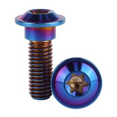 6Pcs Titanium Bolt M8 x 20mm 25mm Motorcycle Rear Brake Rotor Screw (Burnt Bl…