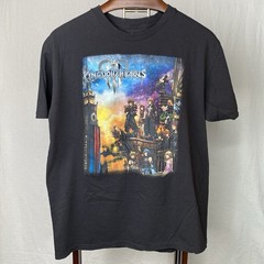 Kingdom Hearts III Disney Square Enix Graphic T-Shirt Black Large Gamer Anime