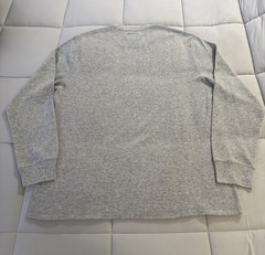 Polo Ralph Lauren Waffle Knit Long Sleeve Sleep Shirt Men’s Size XL Heather Grey