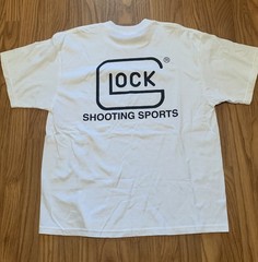 Vintage Glock Shooting Sports Promo Delta Pro Men Large White 90s Deadstock