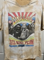 T-Shirt XL Tie Dyed “Pink Floyd 1973 World Tour” T-Shirt
