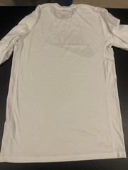 Nike Long Sleeve T Shirt Men’s Small White Black Athletic Hoodie Jacket Used