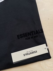 Fear of God Essentials Stretch Limo Black Short Sleeve T-Shirt Size Small (SS22)