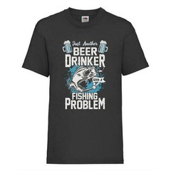 Fishing Beer Drinker Funny Humour Novelty T Shirt Various Colours And Sizes