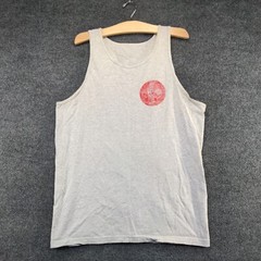 Sriracha Sauce Men’s Hotter Is Better Tank Top Sleeveless Gray L Straight Hem