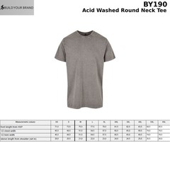 Acid Washed Round Neck Tee| Men’s Urban style Crew Neck Relaxed Fit T-shirt