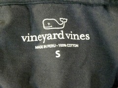 Vineyard Vines Men’s Short Sleeve American Flag Whale Pocket T-Shirt Size SMALL