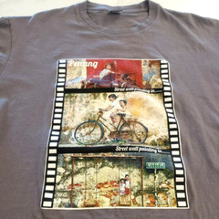 Vintage Penang Malaysia Men’s Size Medium Gray T shirt XL 360 Graphic Print