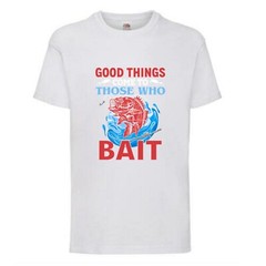 Fishing Good Things Bait Fish Humour Novelty T Shirt Various Colours And Sizes